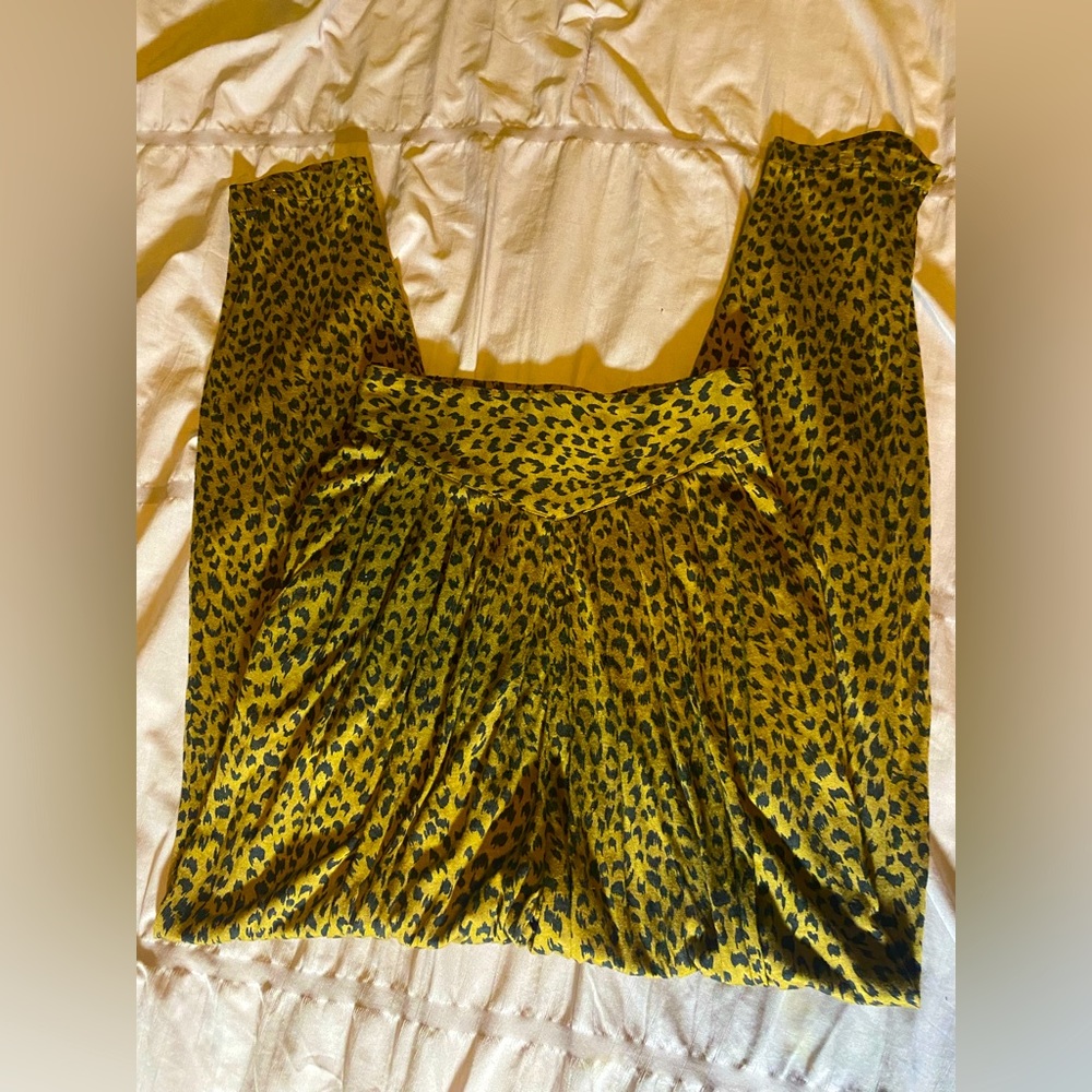 Vintage cheetah parachute pants